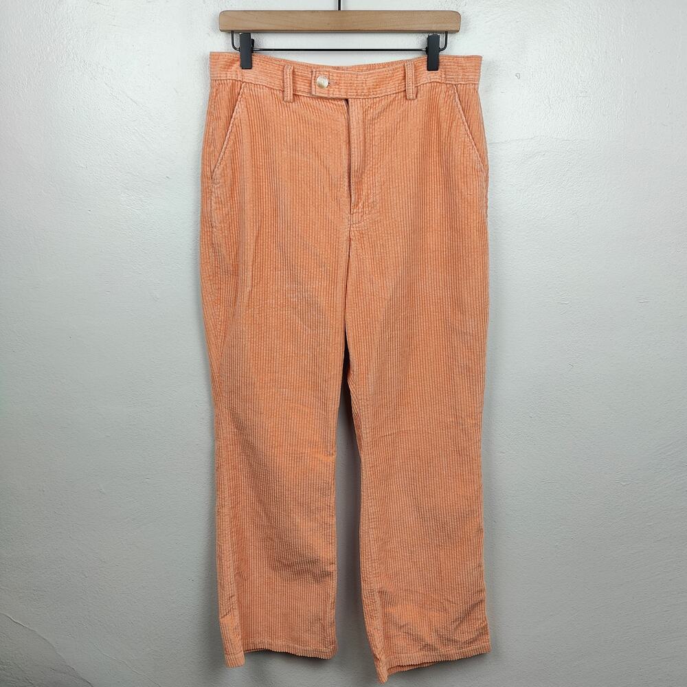 Levi's‎ Math Club Flare Corduroy Trouser Pants Womens 30 Light Orange Wide Leg